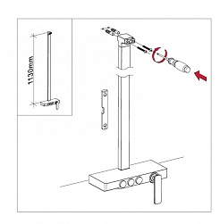Timo Душевая система Torne SX-4310/03 черный – фотография-2